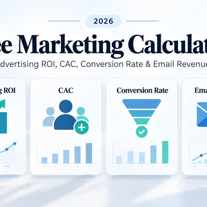 Free Marketing Calculators: Advertising ROI, CAC, Conversion Rate & Email Revenue (2026)