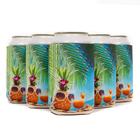 Fun patterned neoprene koozies for family reunions, graduations and birthdays