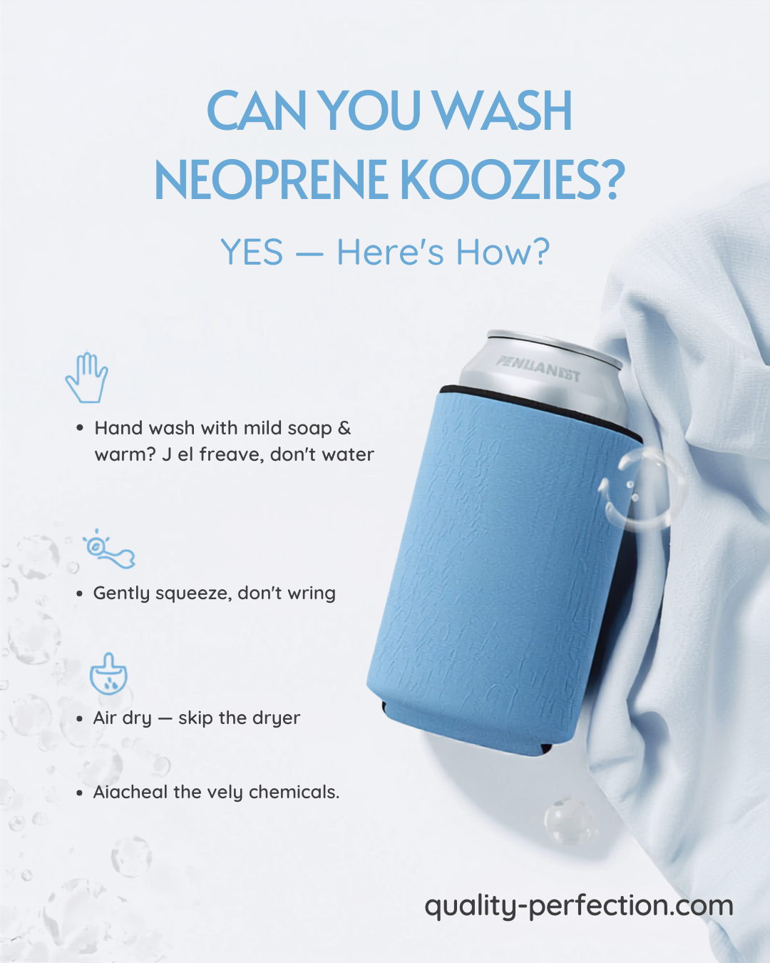 Can You Wash Neoprene Koozies? How to Clean & Care for Them
