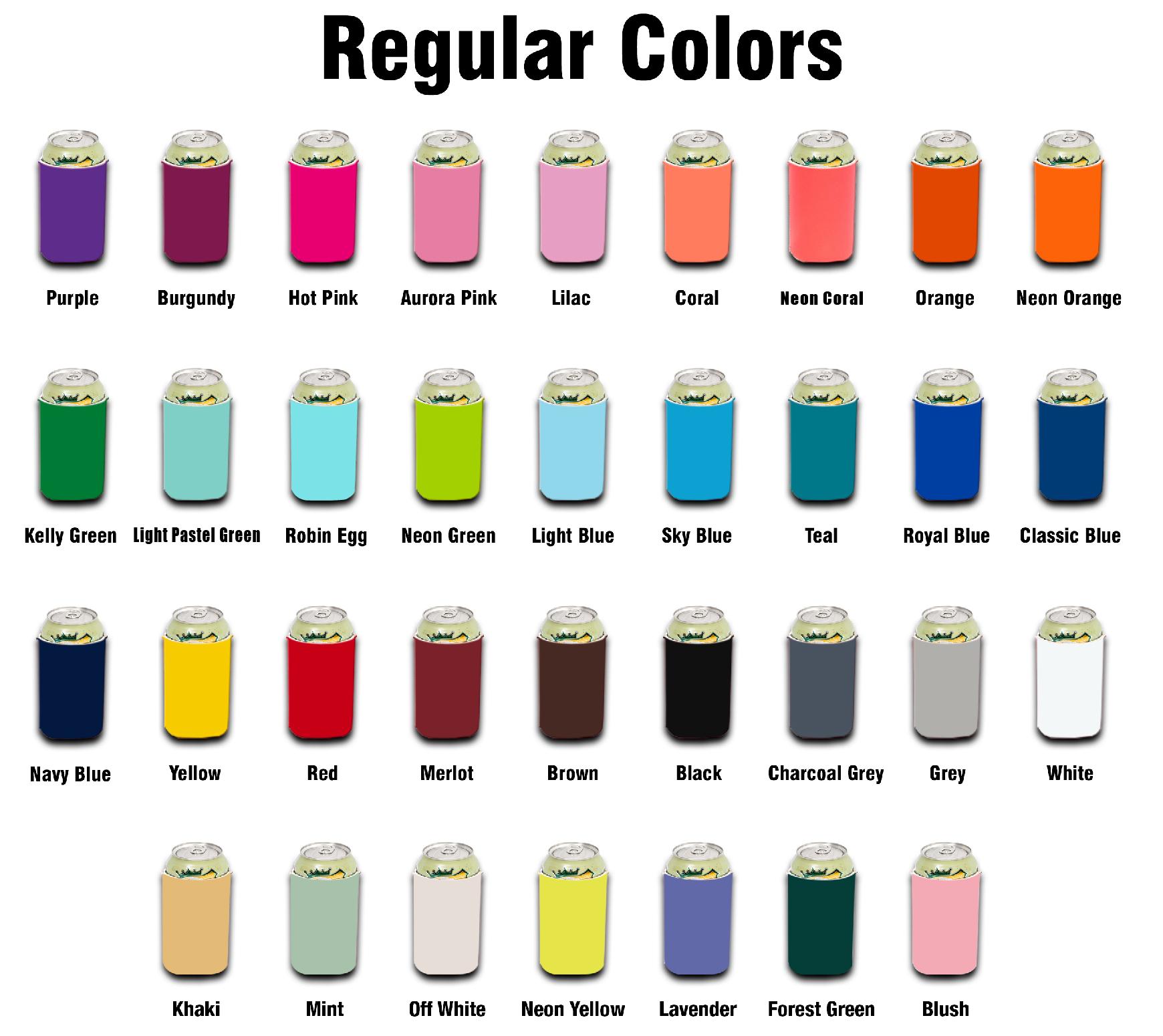Blank koozies in bulk - wholesale neoprene can cooler colors