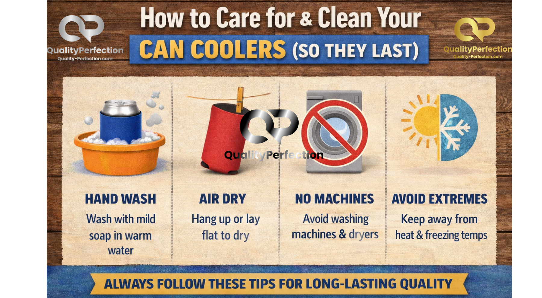 How to Care for & Clean Your Can Coolers (So They Last)