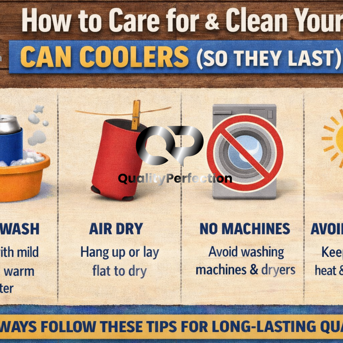 How to Care for & Clean Your Can Coolers (So They Last)