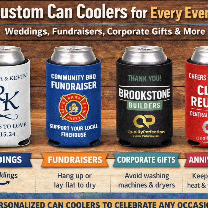 Custom Can Coolers for Every Event: Weddings, Fundraisers, Corporate Gifts & More