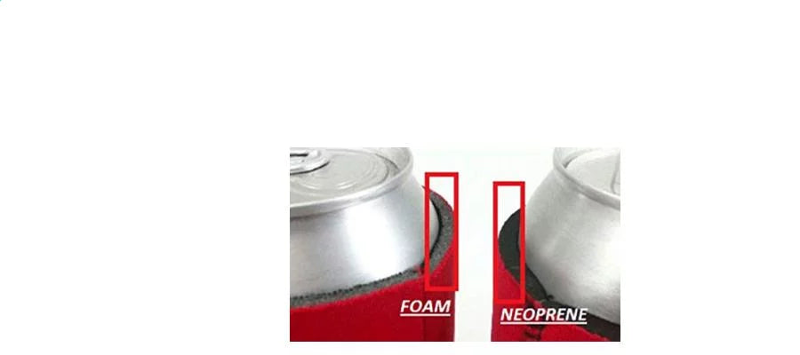 Neoprene VS Foam Can Koozies Sleeves
