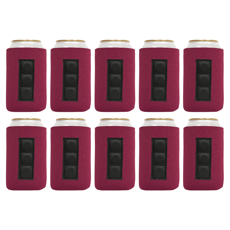 Magnetic Can Sleeve 12 oz Regular Blank Neoprene 4mm Thick - 100 Units Bulk - 3 magnets