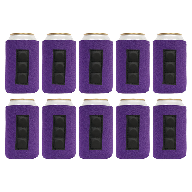 Magnetic Can Sleeve 12 oz Regular Blank Neoprene 4mm Thick - 100 Units Bulk - 3 magnets