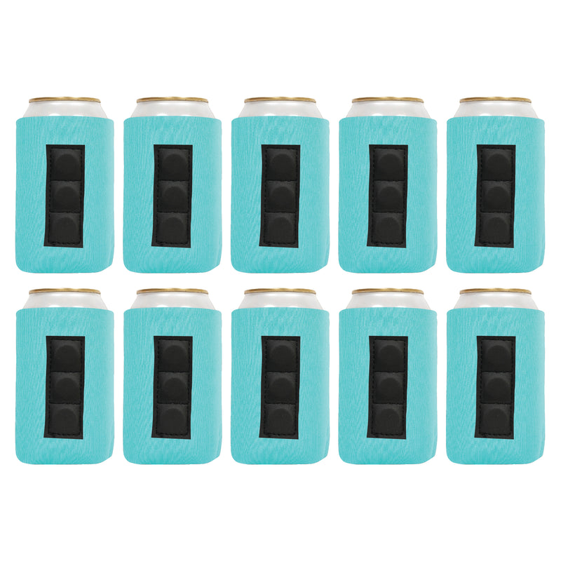 Magnetic Can Sleeve 12 oz Regular Blank Neoprene 4mm Thick - 100 Units Bulk - 3 magnets