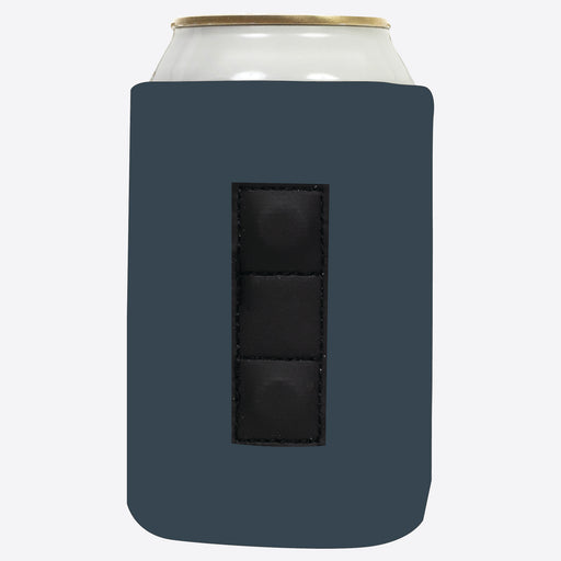 Charcoal grey magnetic neoprene can cooler sleeve with 3 magnets for 12 oz can - QualityPerfection
