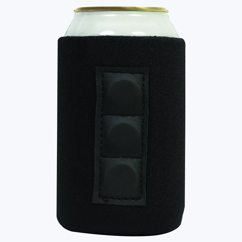 Black Regular Can Koozie with Magnets Neoprene - QualityPerfection