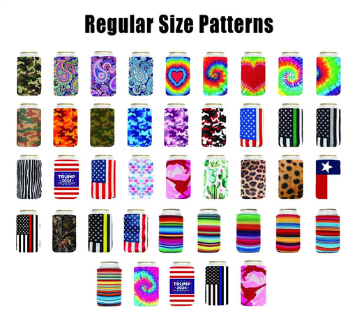6 Units Regular Can Koozie Neoprene - QualityPerfection
