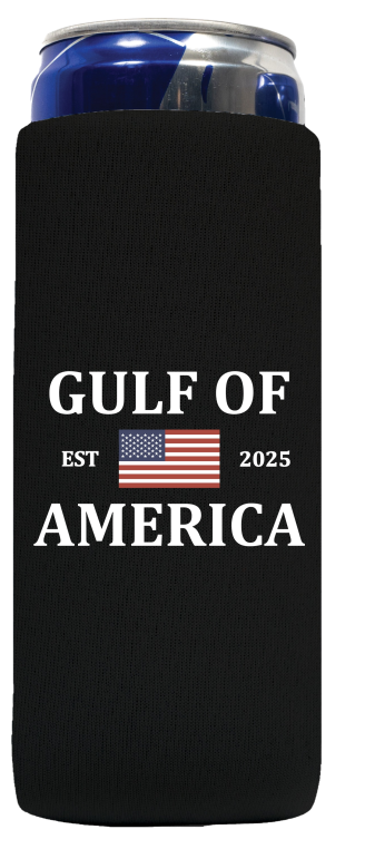 Gulf Of America Slim Can Cooler Sleeves ,12 oz 4mm Neoprene -1-100 units