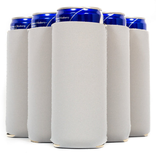 Slim Can Cooler Sleeves, Premium 4mm Skinny Can Coolers Neoprene 24 Pack - QualityPerfection