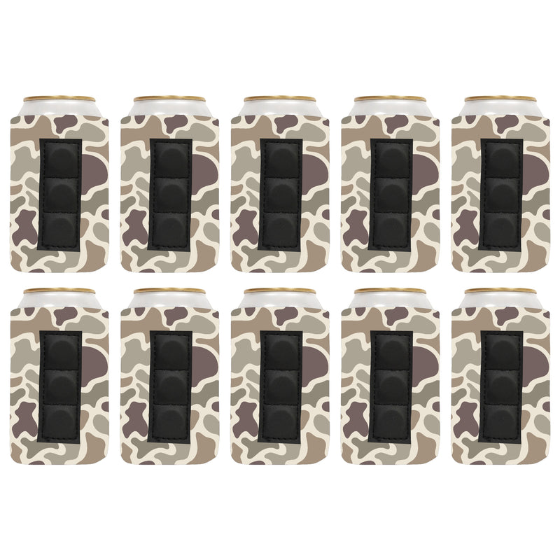 Magnetic Can Sleeve 12 oz Regular Blank Neoprene 4mm Thick - 100 Units Bulk - 3 magnets
