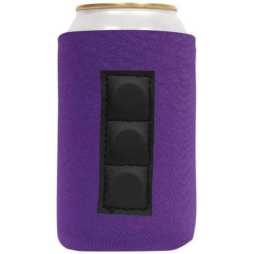 Purple magnetic neoprene can cooler sleeve with 3 magnets for 12 oz can - QualityPerfection