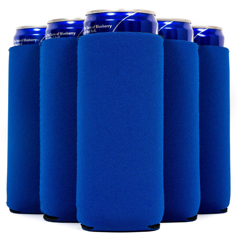 Slim Can Cooler Sleeves, Premium 4mm Skinny Can Coolers Neoprene 1, 6 and 12 Pack - QualityPerfection