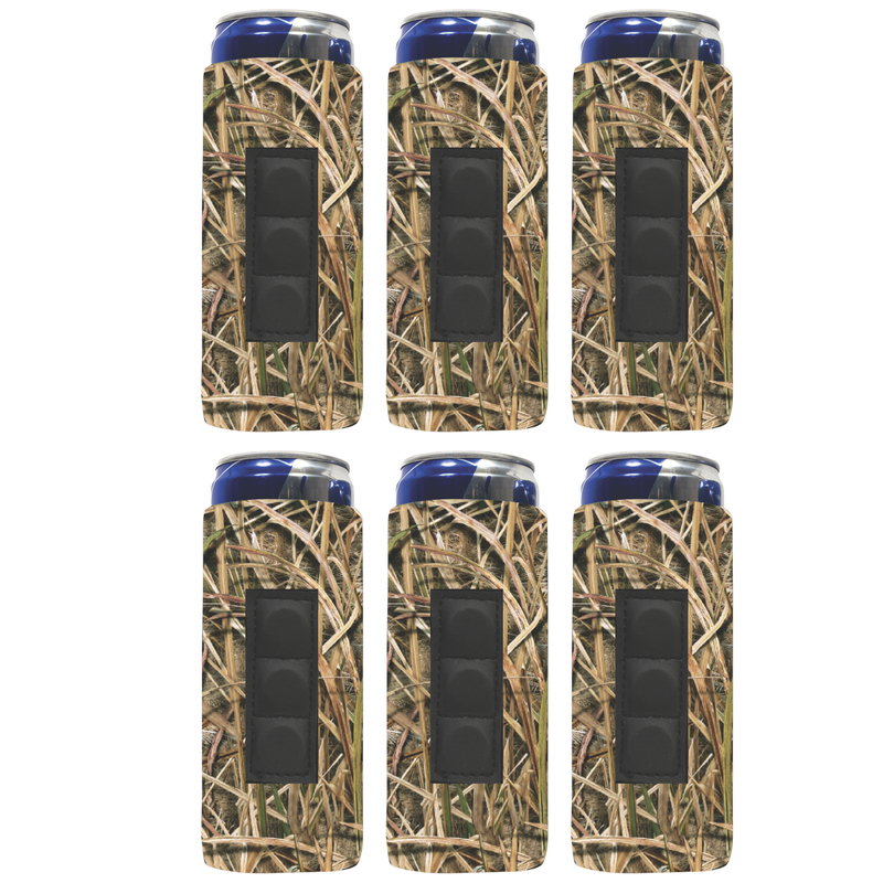 Magnetic Slim Can Cooler 12 oz, Blank 3 Magnets 4mm Neoprene - Set of 6