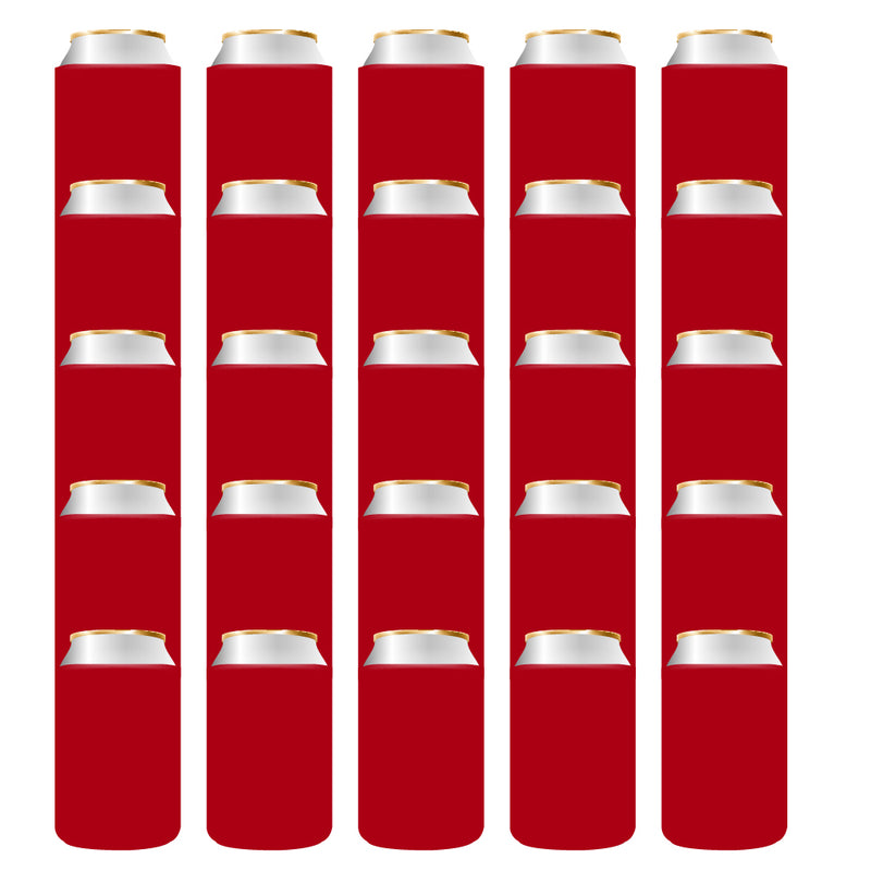 50 Can Cooler Sleeves, Wholesale Bulk Can Coolies Foam Beer Insulated Sleeves Regular 12 oz Can - QualityPerfection