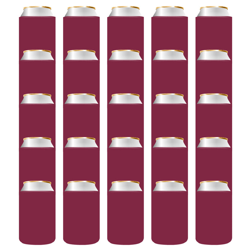 50 Can Cooler Sleeves, Wholesale Bulk Can Coolies Foam Beer Insulated Sleeves Regular 12 oz Can - QualityPerfection