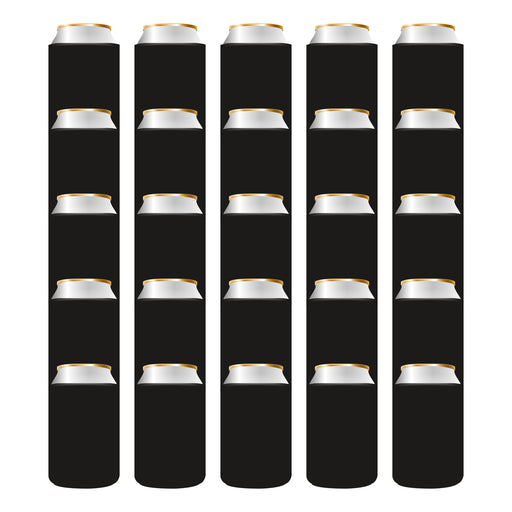50 Can Cooler Sleeves, Wholesale Bulk Can Coolies Foam Beer Insulated Sleeves Regular 12 oz Can - QualityPerfection