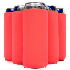Slim Can Cooler Sleeves, Premium 4mm Skinny Can Coolers Neoprene 1, 6 and 12 Pack - QualityPerfection