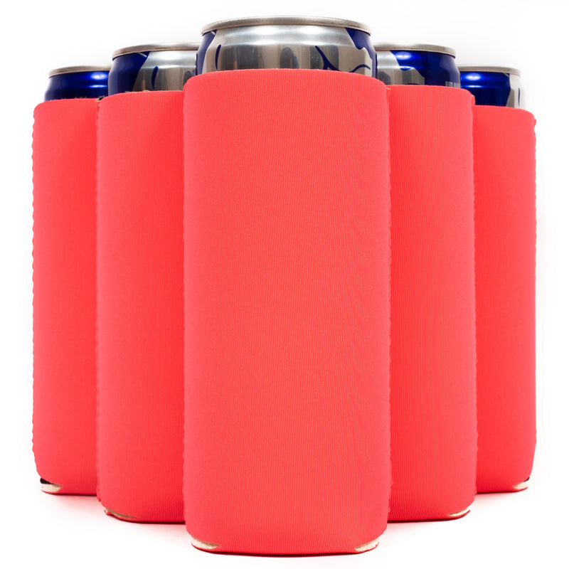 Slim Can Cooler Sleeves, Premium 4mm Skinny Can Coolers Neoprene 24 Pack - QualityPerfection