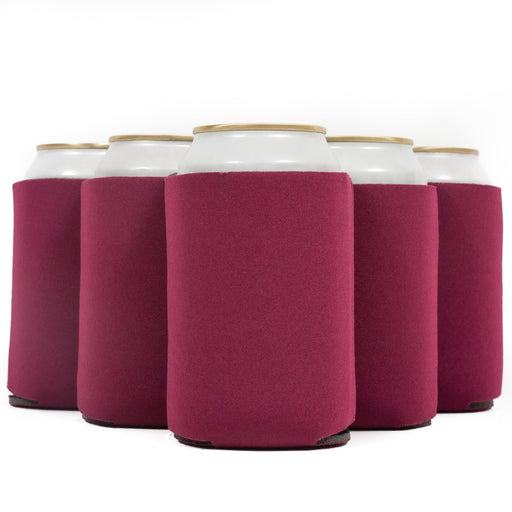 Neoprene Can Cooler Sleeve - Premium 4mm Bulk Regular size, 6 Pack - QualityPerfection