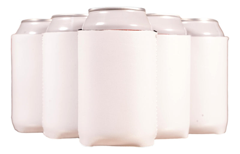 Neoprene Can Cooler Sleeve - Premium 4mm Bulk Regular size, 6 Pack - QualityPerfection
