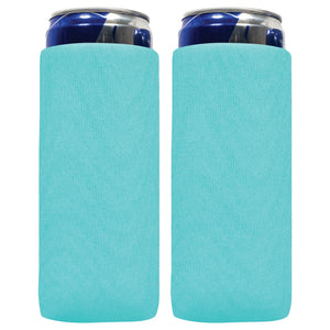 Slim Can Cooler Sleeves, Premium 4mm Skinny Can Coolers Neoprene 1, 6 and 12 Pack - QualityPerfection
