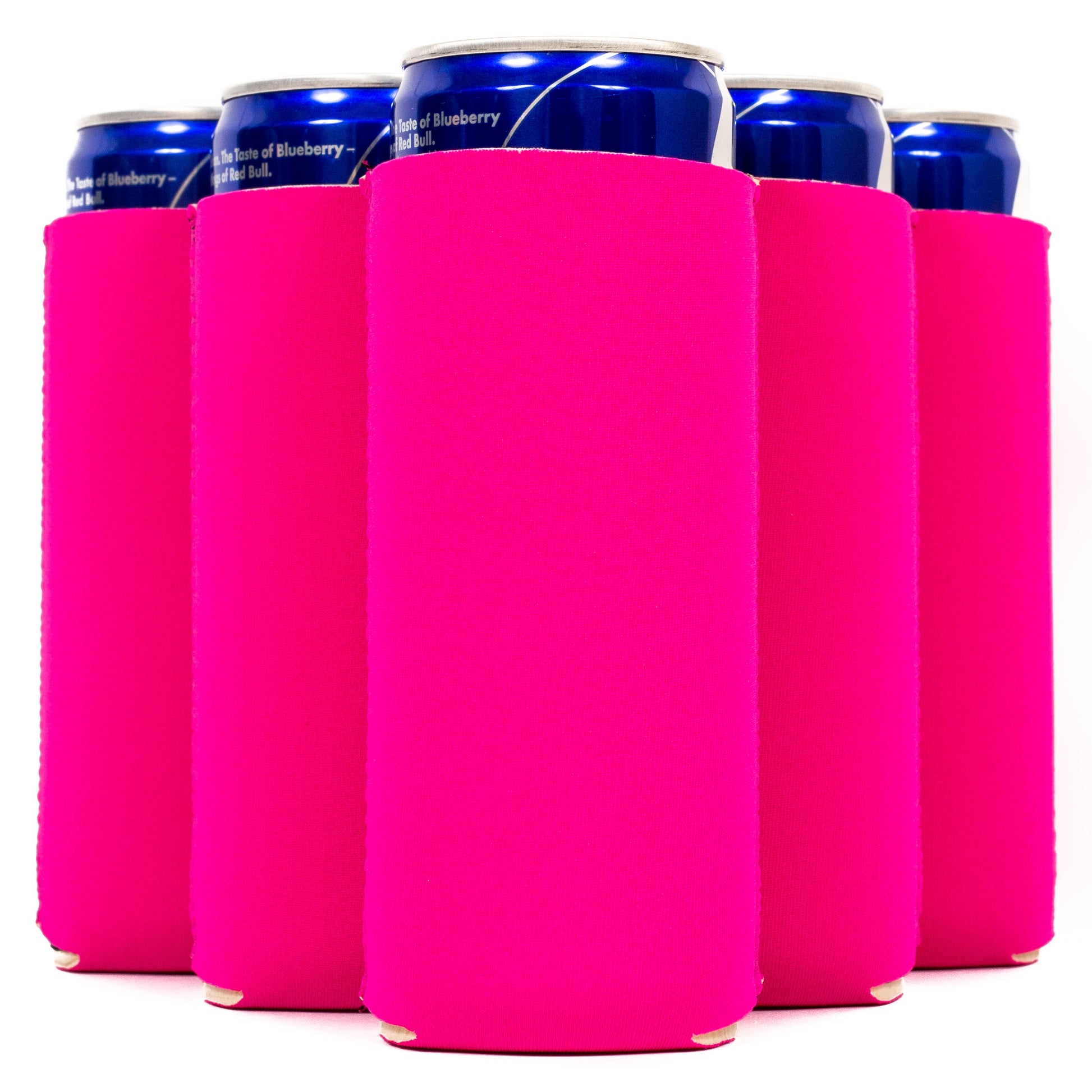 Slim Can Cooler Sleeves, Premium 4mm Skinny Can Coolers Neoprene 1, 6 and 12 Pack - QualityPerfection