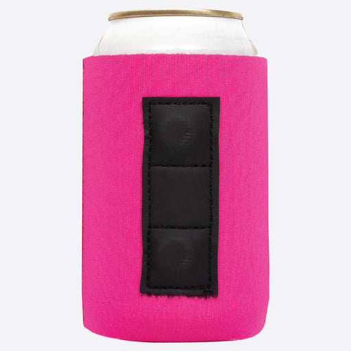 Hot pink magnetic neoprene can cooler sleeve with 3 magnets for 12 oz can - QualityPerfection