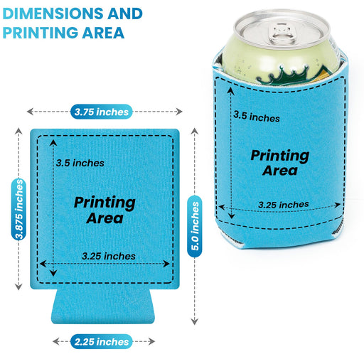 50 Can Cooler Sleeves, Wholesale Bulk Can Coolies Foam Beer Insulated Sleeves Regular 12 oz Can - QualityPerfection