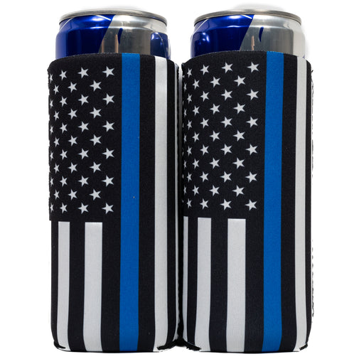 Slim Can Cooler Sleeves (2 Pack) Thermocoolers for 12 oz Tall Skinny Beverage with Gift Package - QualityPerfection