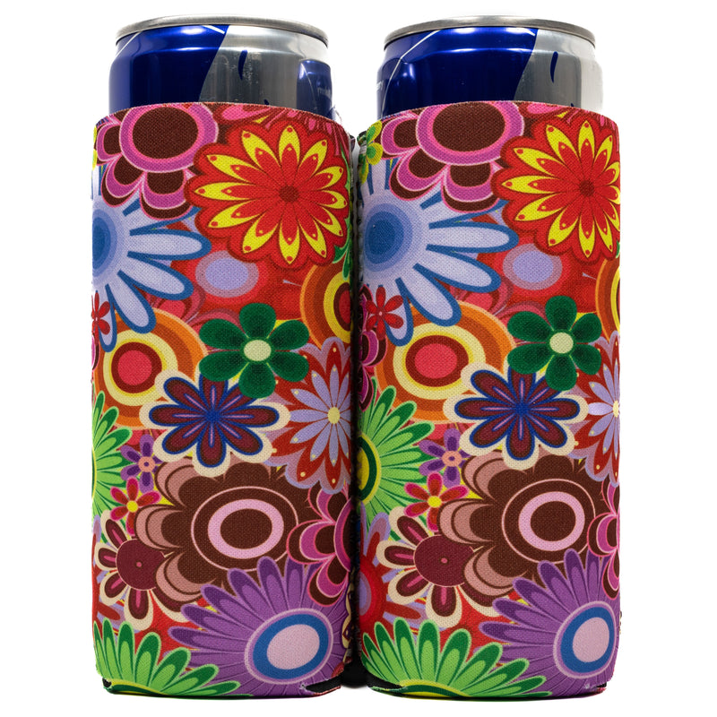 Slim Can Cooler Sleeves (2 Pack) Thermocoolers for 12 oz Tall Skinny Beverage with Gift Package - QualityPerfection