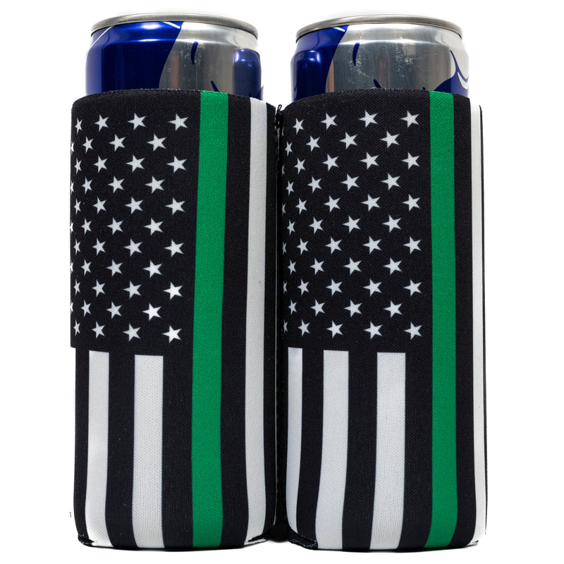 Slim Can Cooler Sleeves (2 Pack) Thermocoolers for 12 oz Tall Skinny Beverage with Gift Package - QualityPerfection