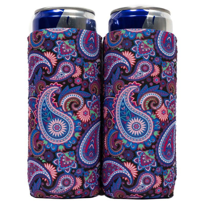 Slim Can Cooler Sleeves (2 Pack) Thermocoolers for 12 oz Tall Skinny Beverage with Gift Package - QualityPerfection