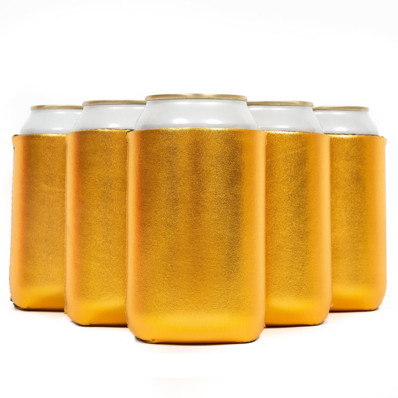 Neoprene Can Cooler Sleeve - Premium 4mm Bulk Regular size, 6 Pack - QualityPerfection