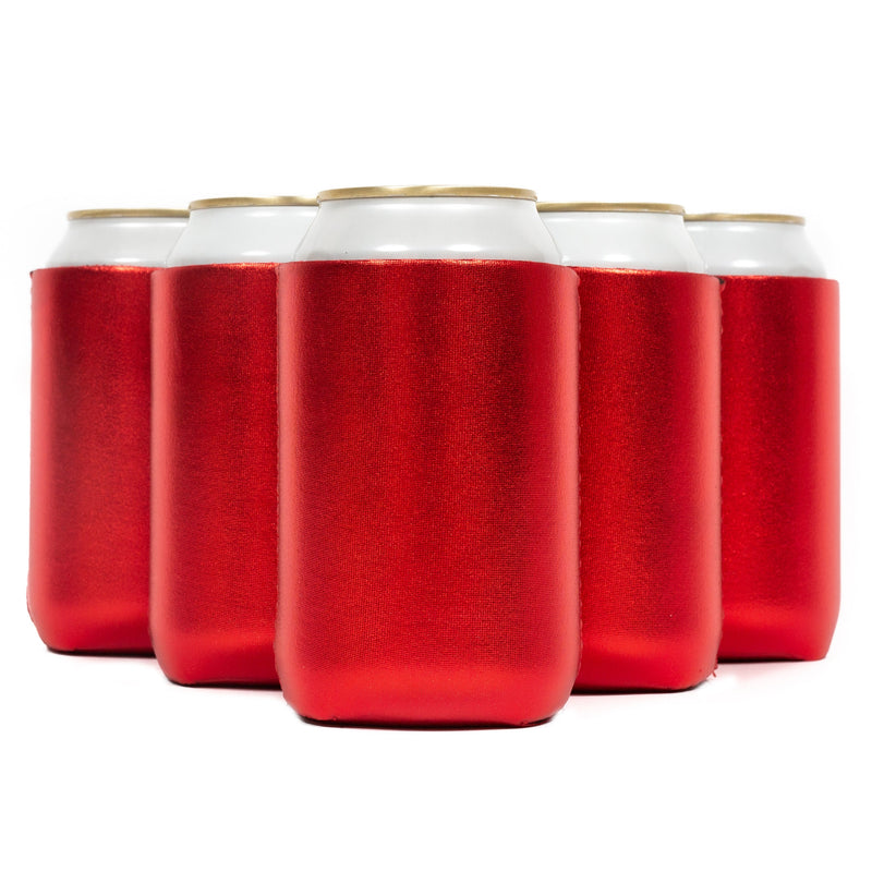 Neoprene Can Cooler Sleeve - Premium 4mm Bulk Regular size, 12 Pack - QualityPerfection