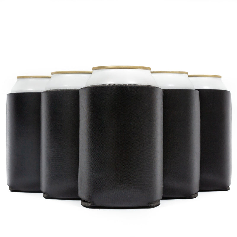 Neoprene Can Cooler Sleeve - Premium 4mm Bulk Regular size, 6 Pack - QualityPerfection