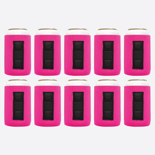 Magnetic Neoprene Can Cooler Sleeve 12 oz Regular Size 4mm Thick 10 Units - QualityPerfection