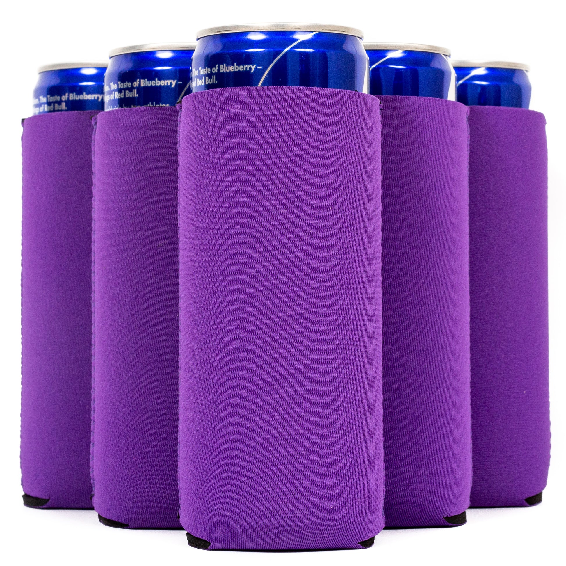 Slim Can Cooler Sleeves, Premium 4mm Skinny Can Coolers Neoprene 1, 6 and 12 Pack - QualityPerfection