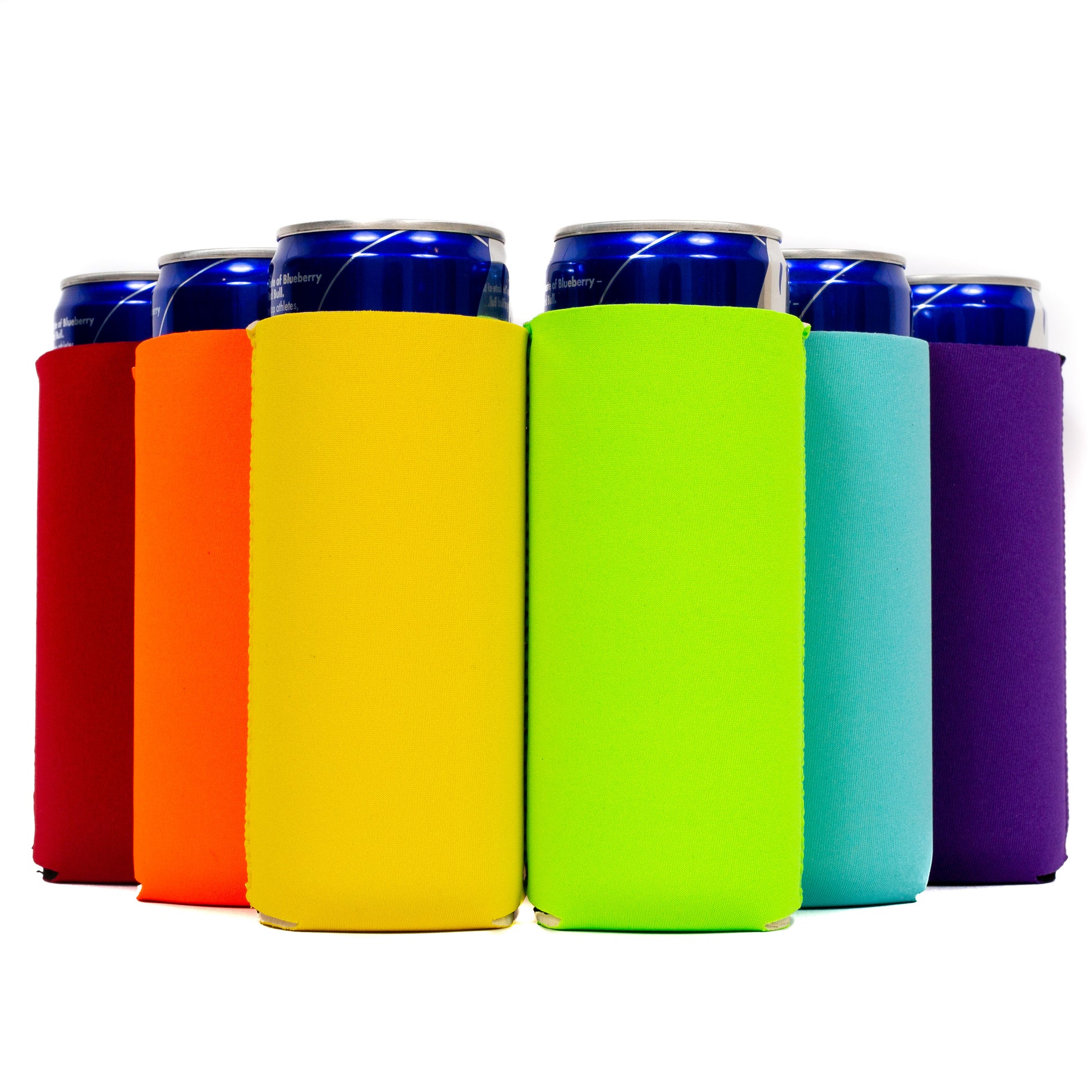 Slim Can Cooler Sleeves, Premium 4mm Skinny Can Coolers Neoprene 1, 6 and 12 Pack - QualityPerfection