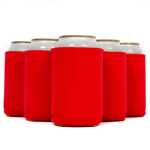 Neoprene Can Cooler Sleeve - Premium 4mm Bulk Regular size, 6 Pack - QualityPerfection