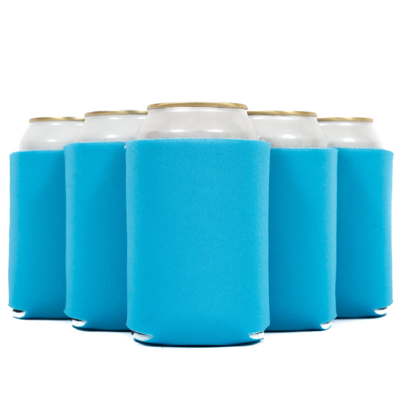 Neoprene Can Cooler Sleeve - Premium 4mm Bulk Regular size, 12 Pack - QualityPerfection