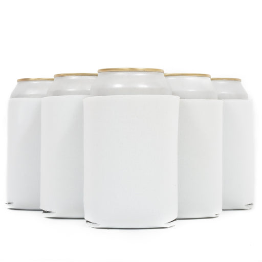 Neoprene Can Cooler Sleeve - Premium 4mm Bulk Regular size, 6 Pack - QualityPerfection