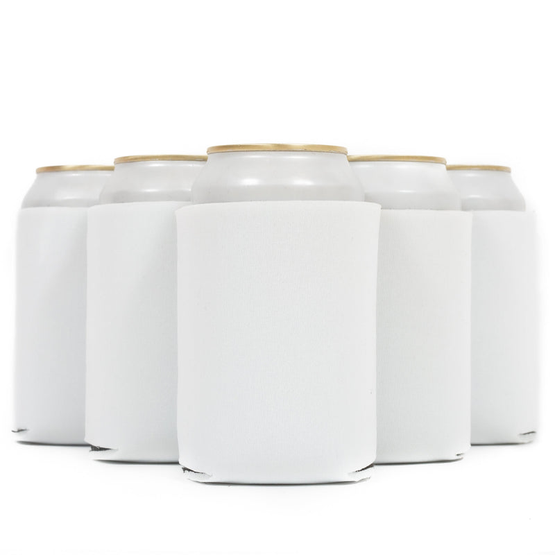 Neoprene Can Cooler Sleeve - Premium 4mm Bulk Regular size, 12 Pack - QualityPerfection